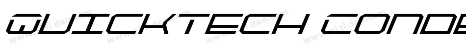 QuickTech Condensed Italic字体转换